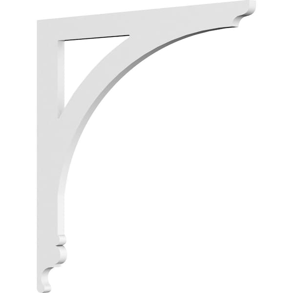 Ekena Millwork Legacy Architectural Grade PVC Bracket, 5/8"W X 18"D X 18"H BKTP01X18X18LE - main